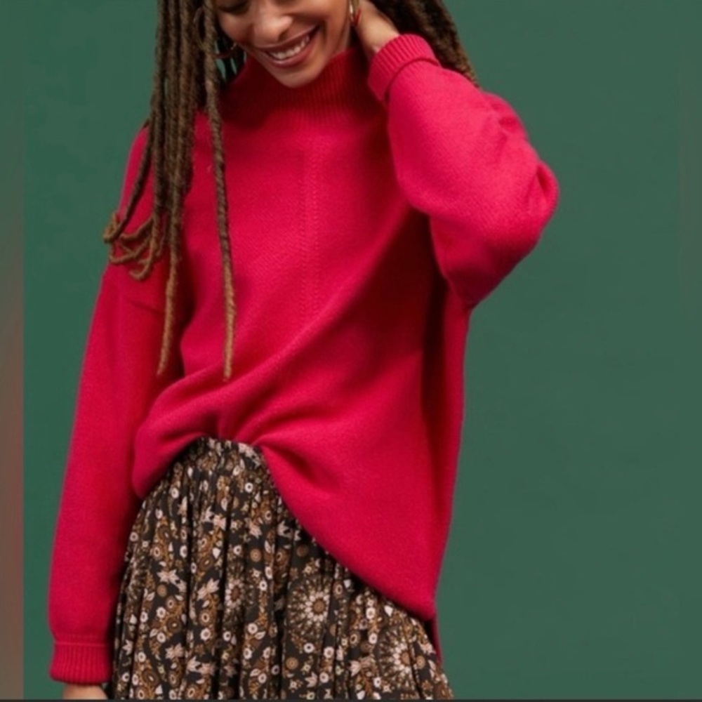 Maeve by Anthropologie mock neck/ turtleneck sweater.